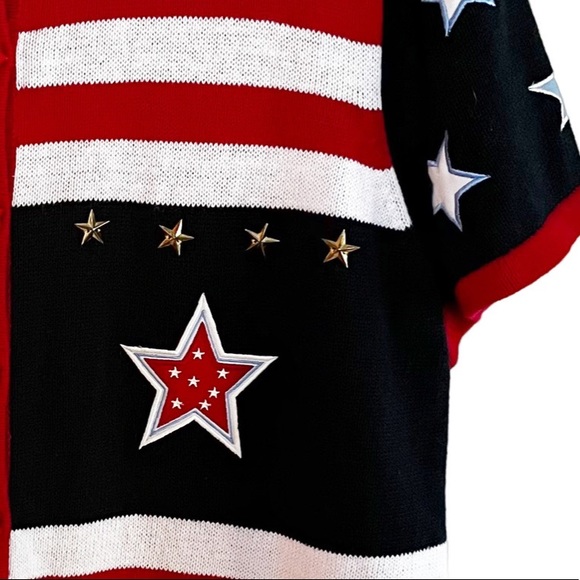 Vintage Americana Button Front Cardigan Sweater - Picture 5 of 8